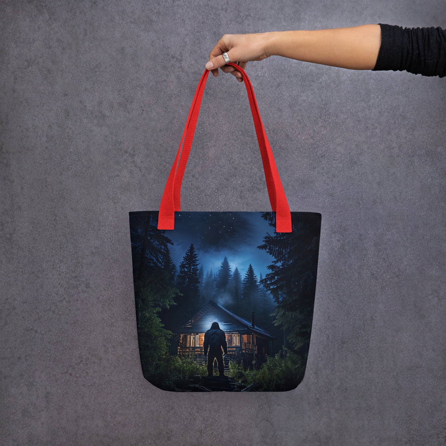 Bigfoot Visit Tote Bag - Tote Bags - Discovery Co.