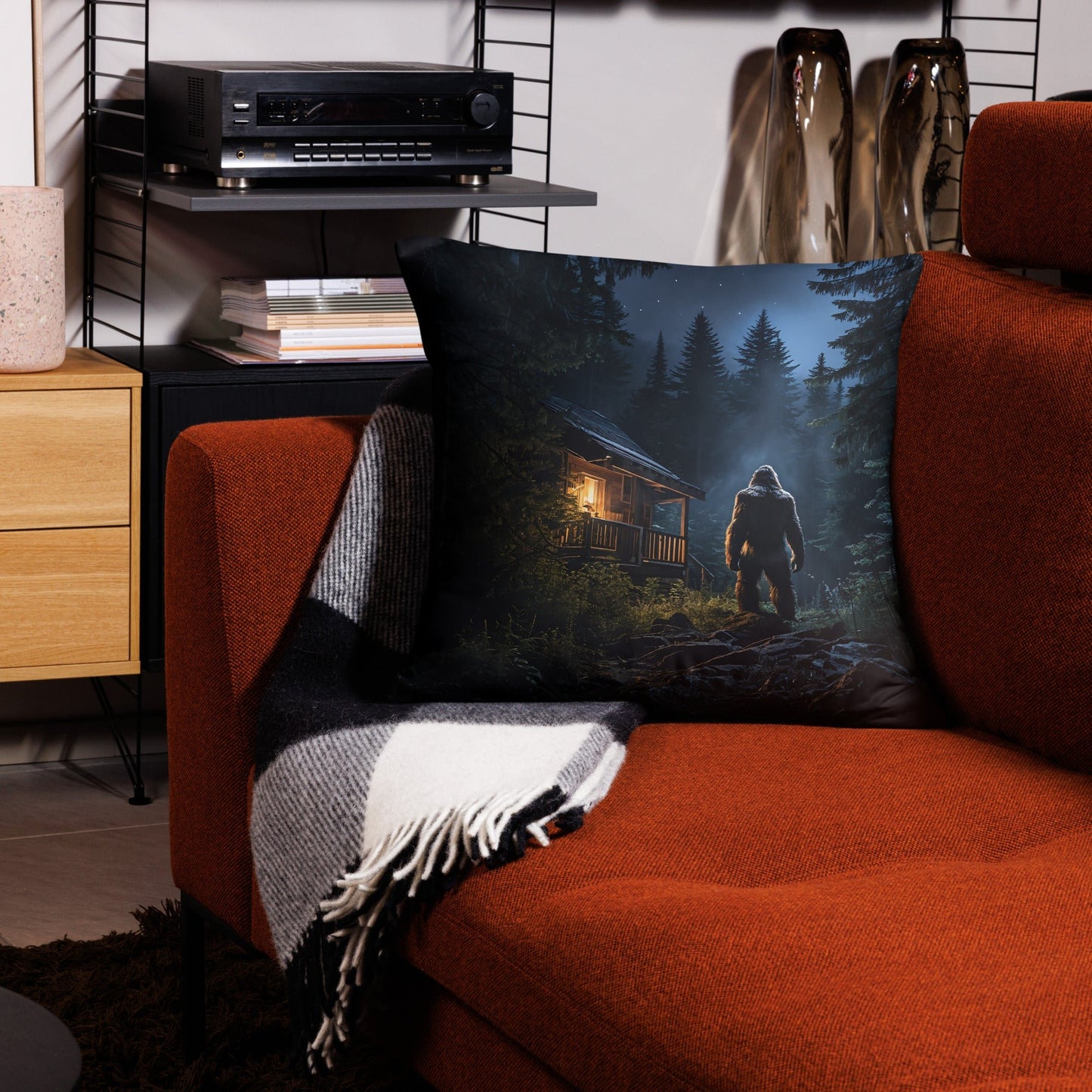 Bigfoot Visitor Basic Pillow - Pillows - Discovery Co.