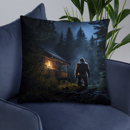 Bigfoot Visitor Basic Pillow - Pillows - Discovery Co.