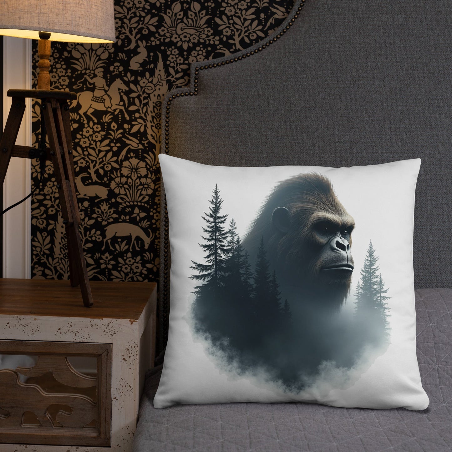 Bigfoot Watching Basic Pillow - Pillows - Discovery Co.