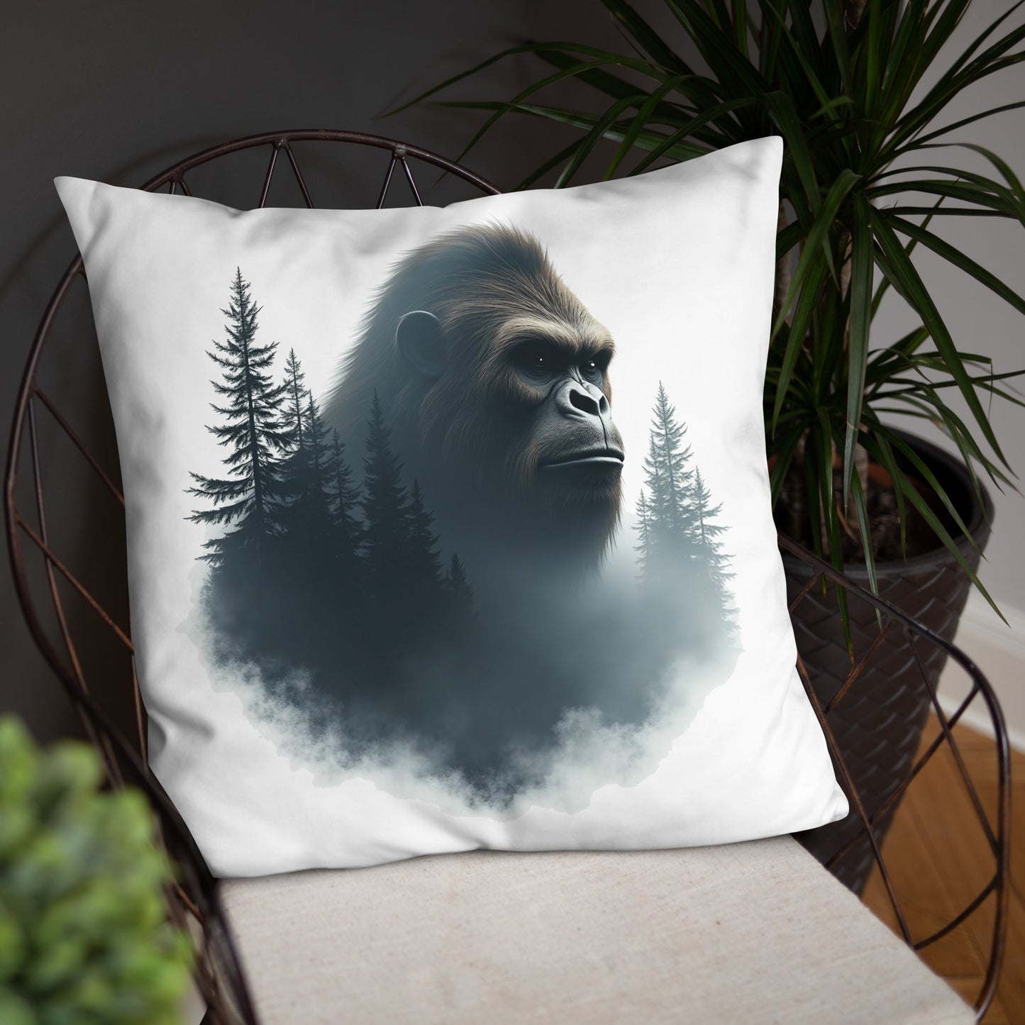 Bigfoot Watching Basic Pillow - Pillows - Discovery Co.