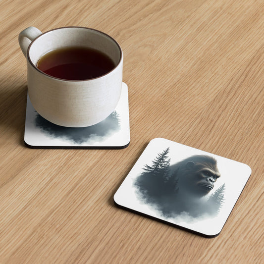 Bigfoot Watching Cork - Back Coaster - Coasters - Discovery Co.