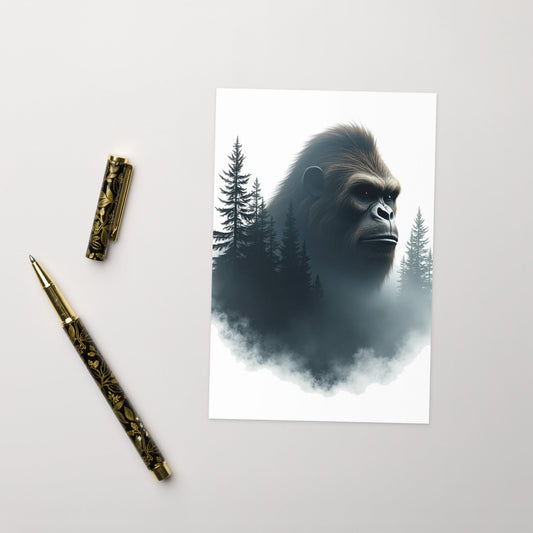 Bigfoot Watching Greeting Card - Greeting Card - Discovery Co.