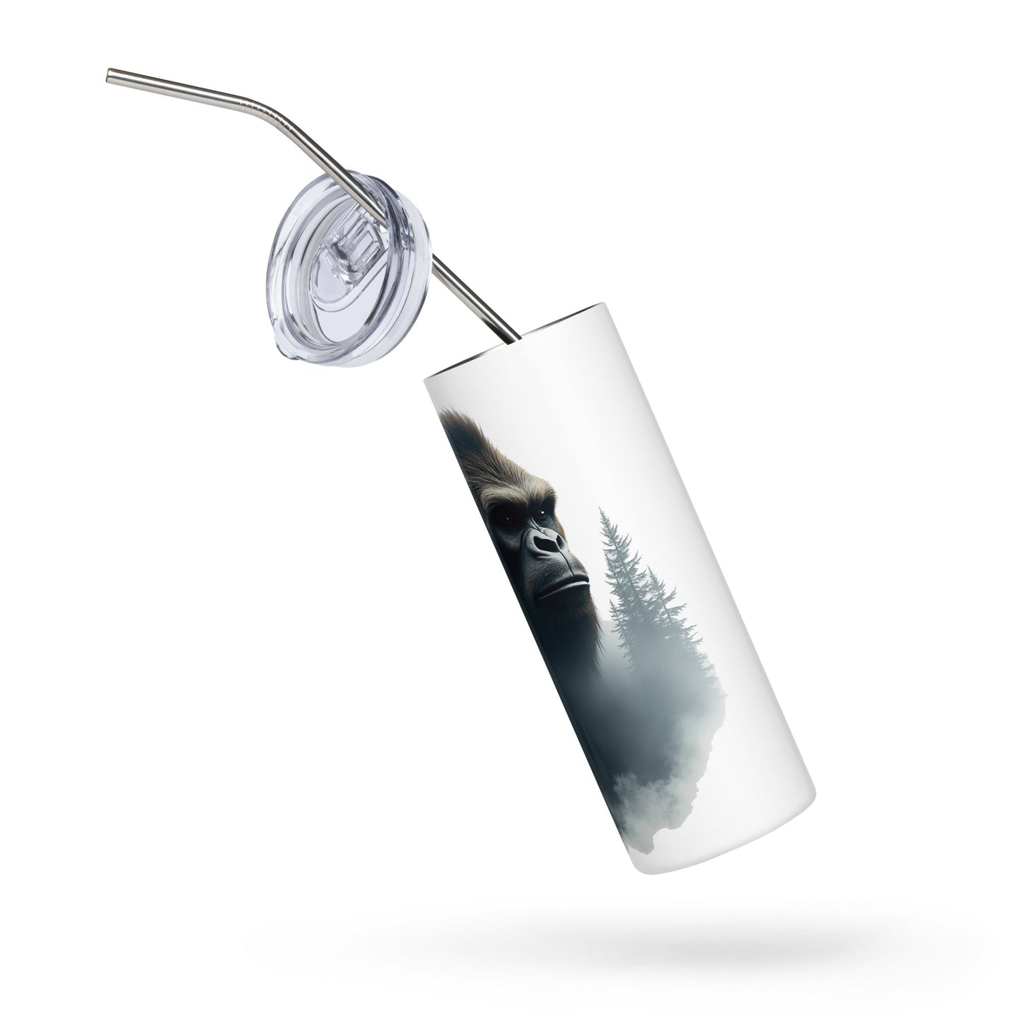 Bigfoot Watching Stainless Steel Tumbler - Steel Tumbler - Discovery Co.