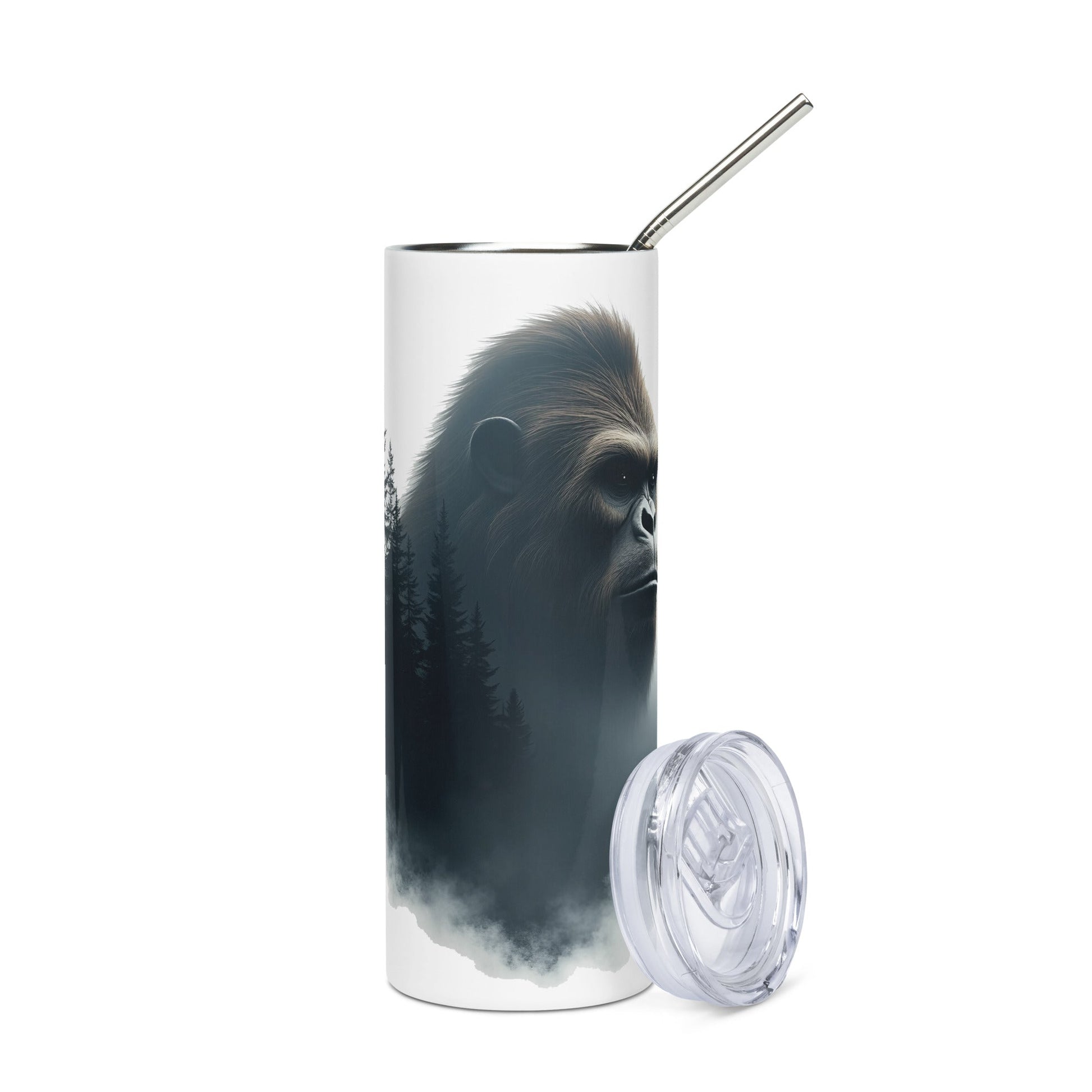 Bigfoot Watching Stainless Steel Tumbler - Steel Tumbler - Discovery Co.