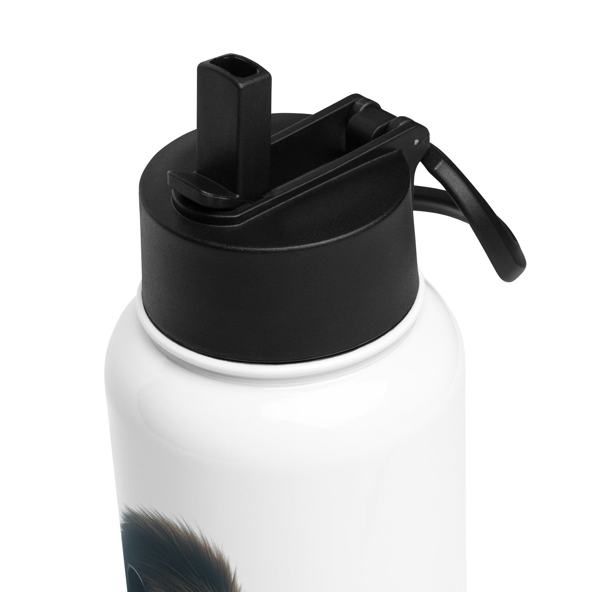 Bigfoot Watching Stainless Steel Water Bottle With Straw Lid - Stainless Steel Water Bottle With Straw Lid - Discovery Co.