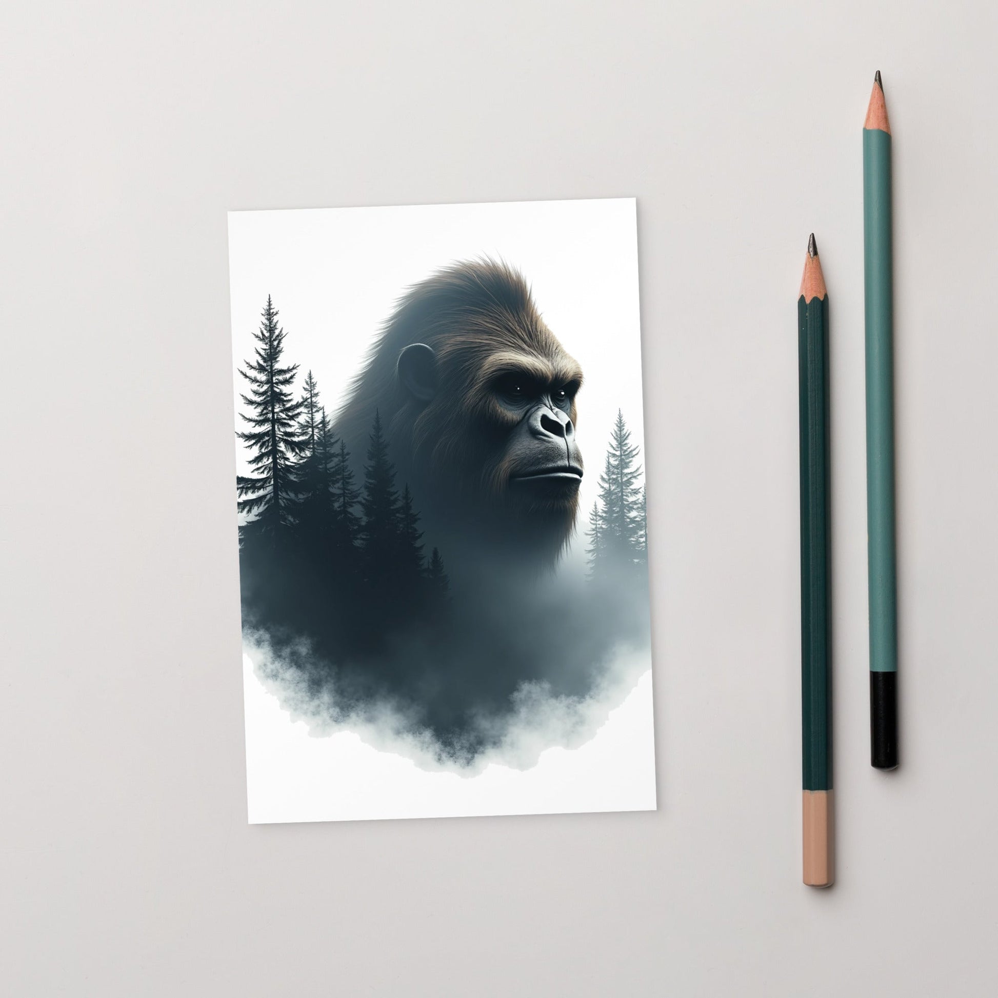 Bigfoot Watching Standard Postcard - Post Cards - Discovery Co.