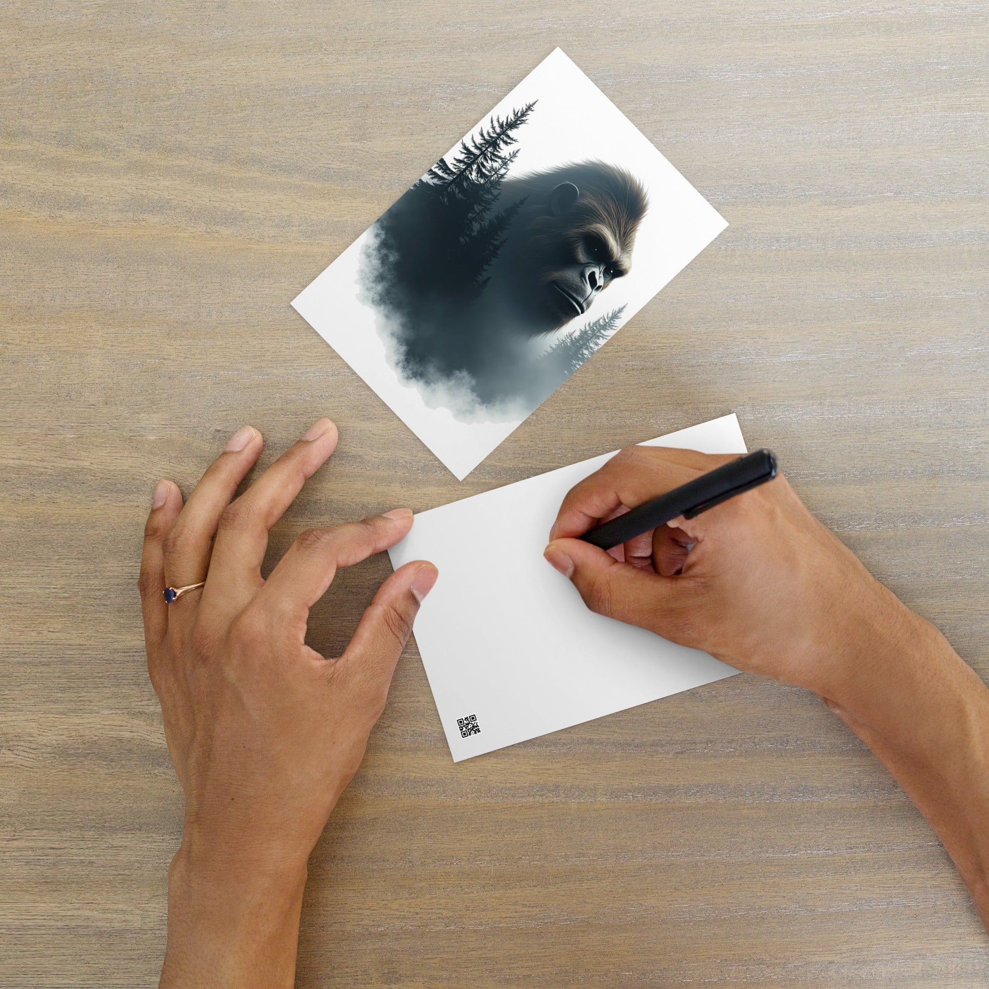 Bigfoot Watching Standard Postcard - Post Cards - Discovery Co.