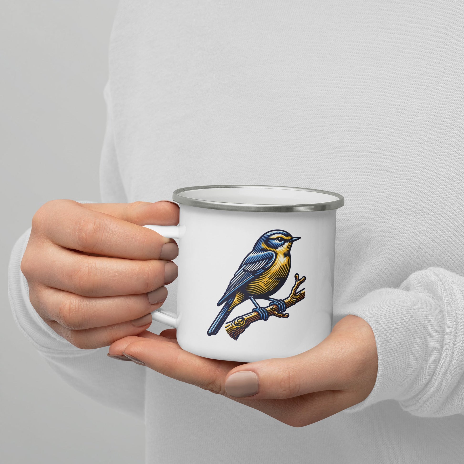 Bird III Enamel Mug - Mugs - Discovery Co.