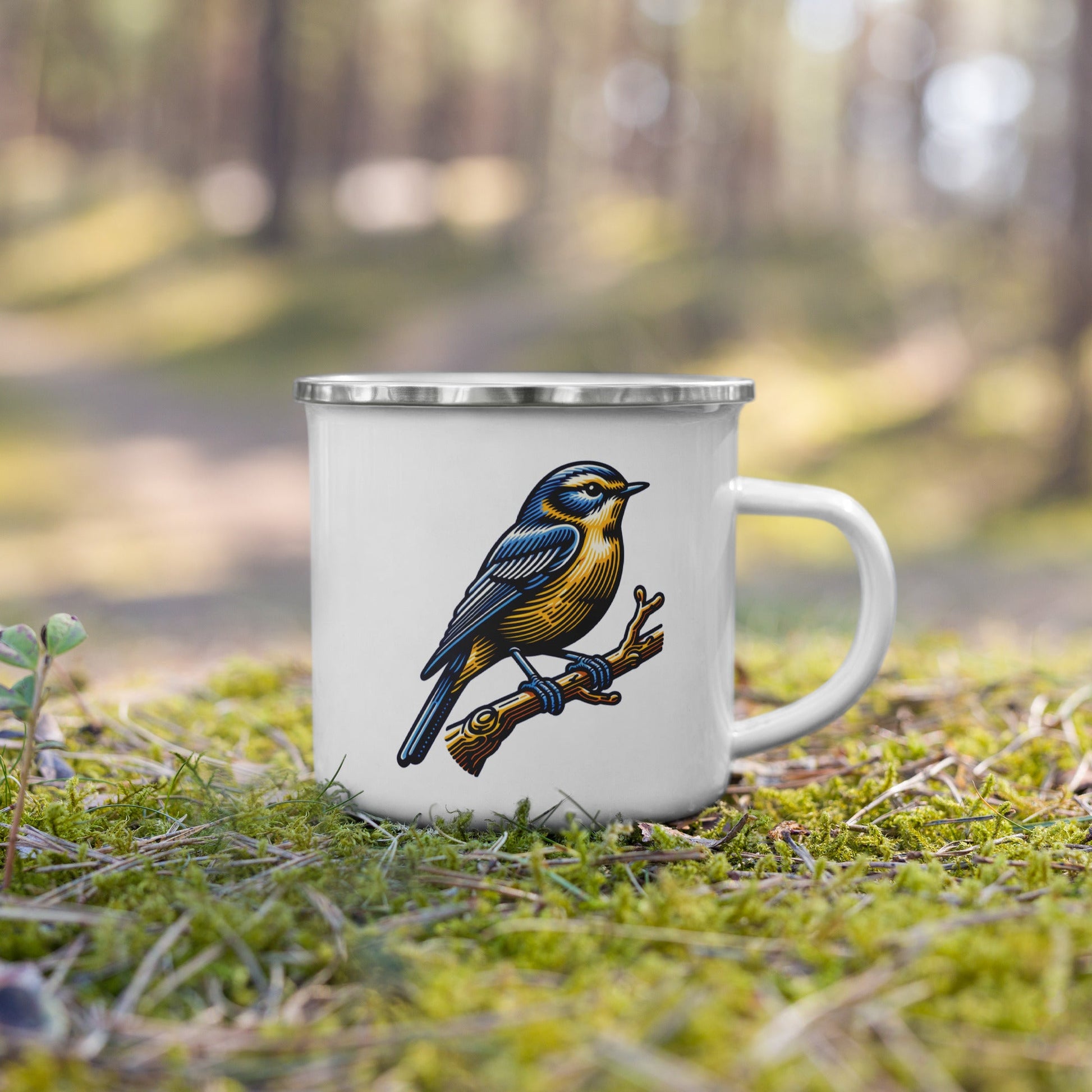 Bird III Enamel Mug - Mugs - Discovery Co.