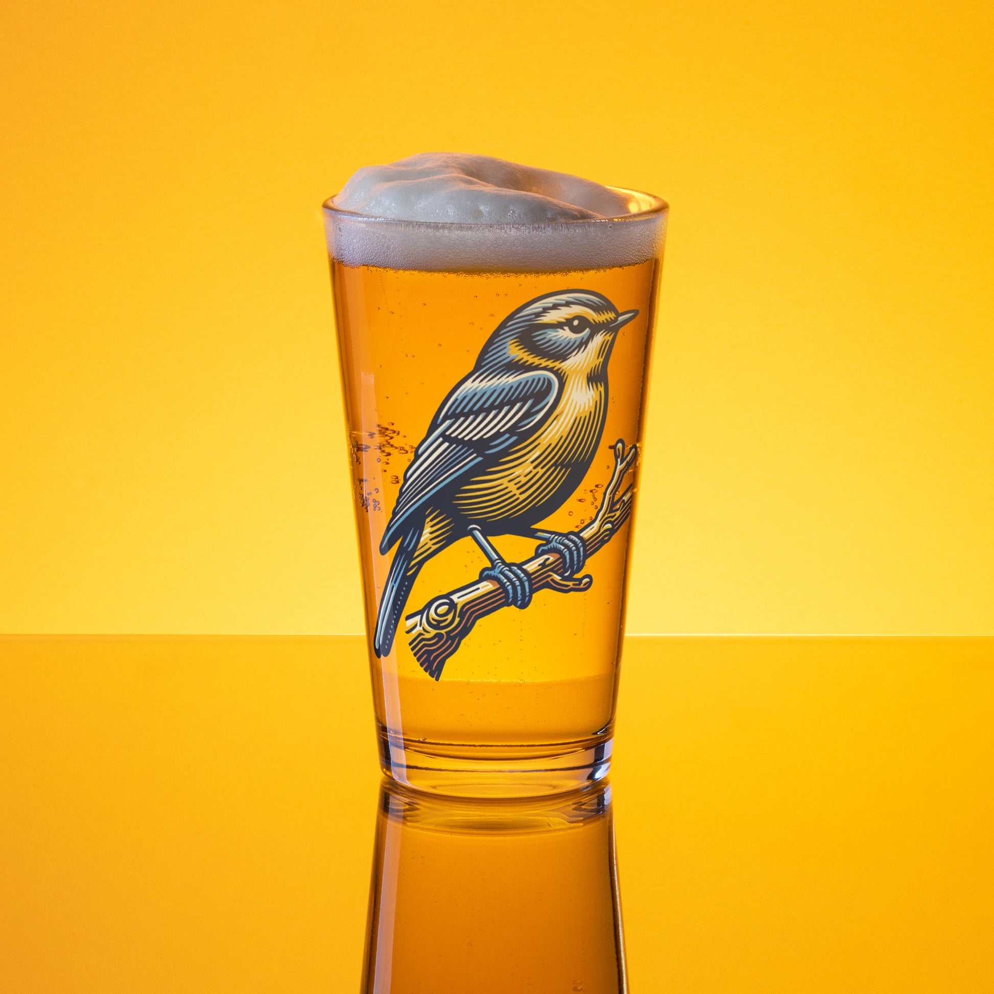 Bird III Pint Glass - Beer Glass - Discovery Co.