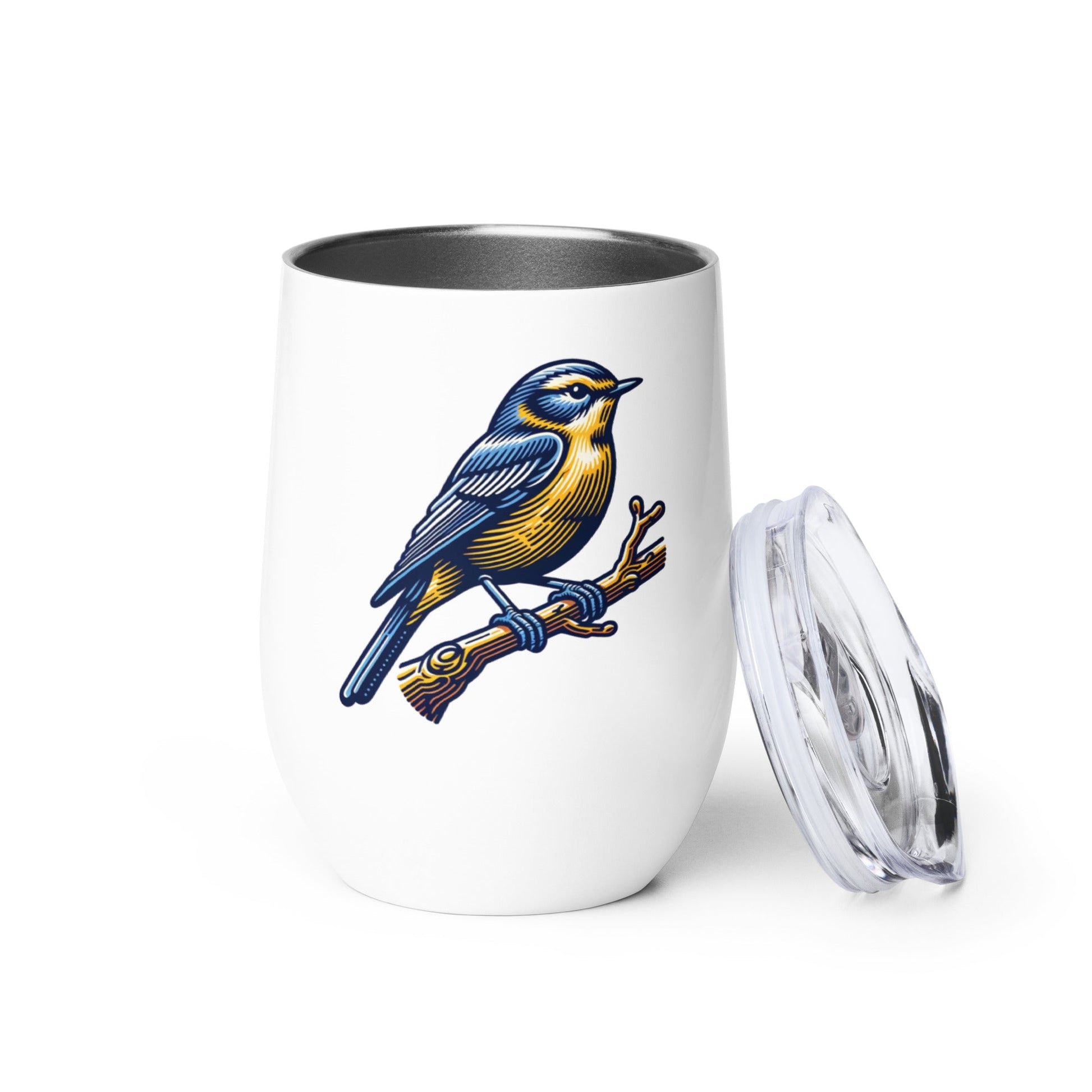 Bird III Stainless Steel Wine Tumbler - Steel Tumbler - Discovery Co.