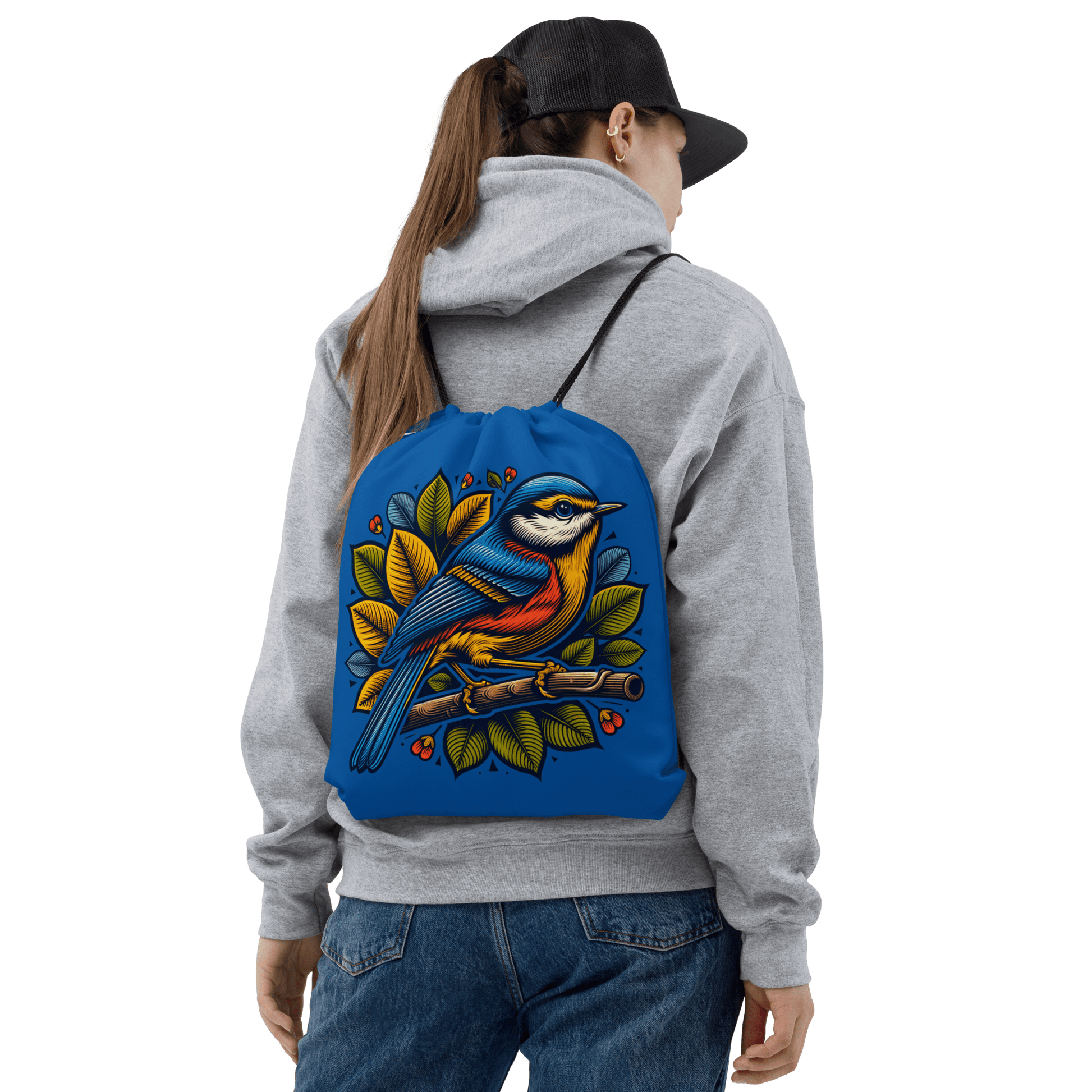 Bird IV Drawstring Bag - Drawstring Bag - Discovery Co.