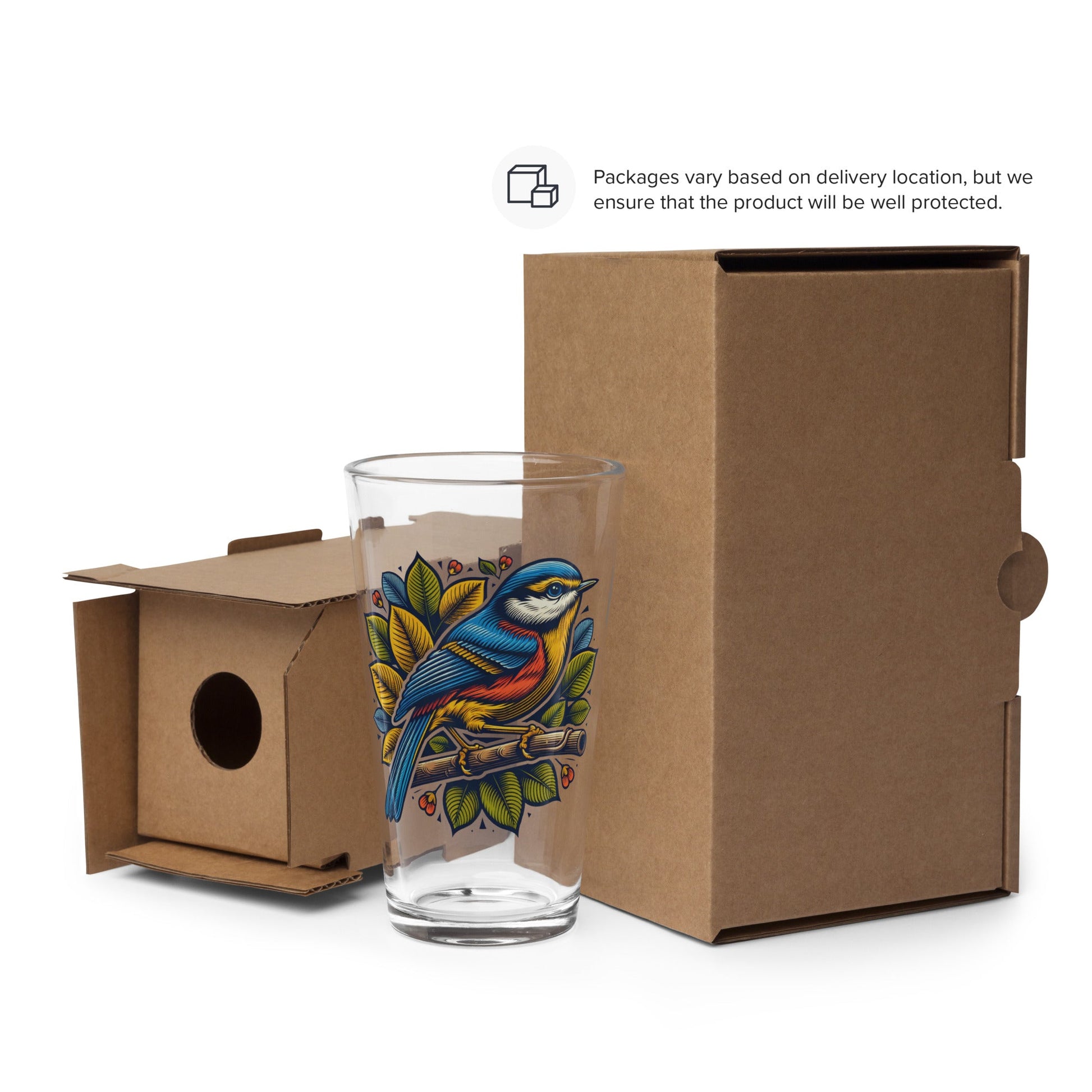 Bird IV Pint Glass - Beer Glass - Discovery Co.