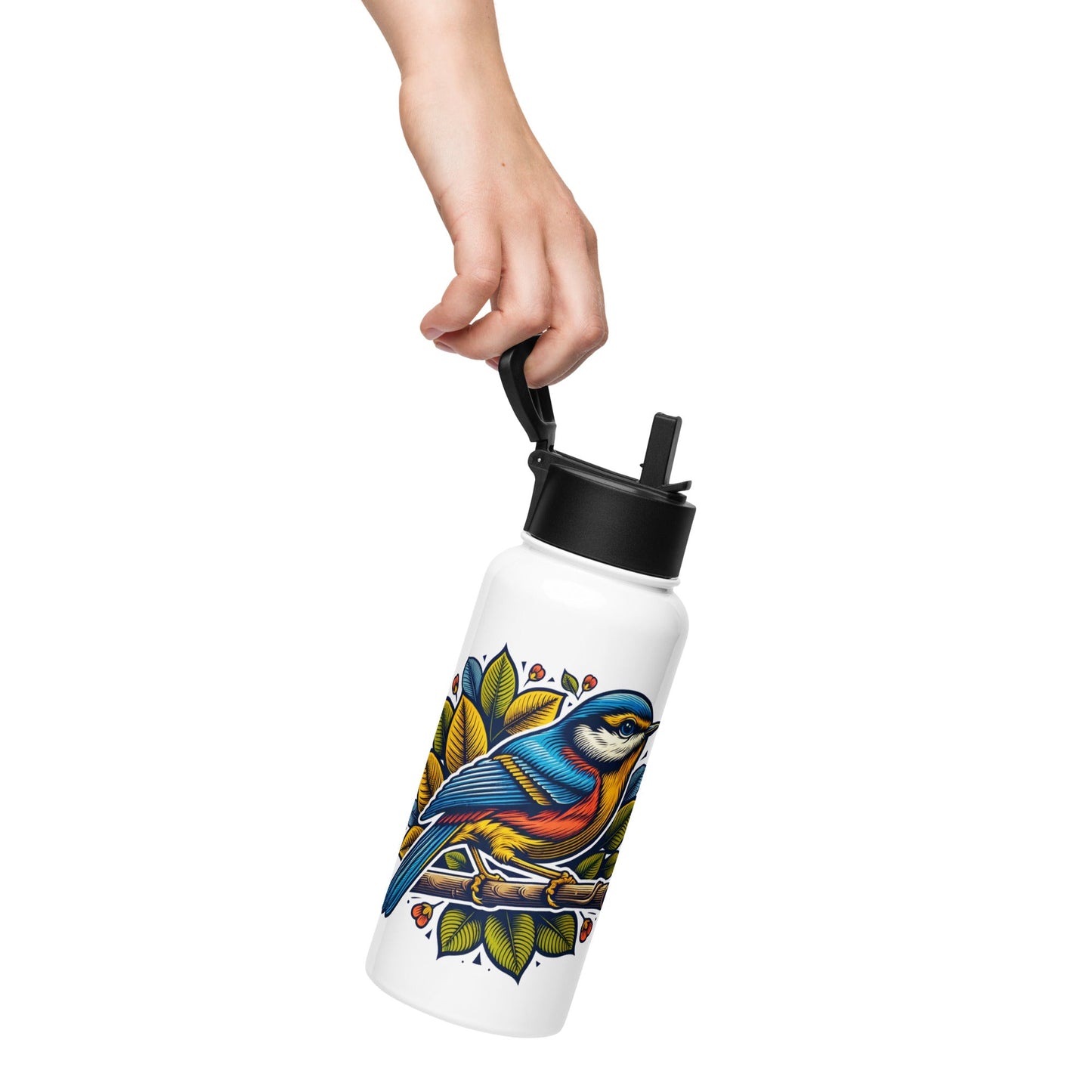 Bird IV Stainless Steel Water Bottle With Straw Lid - Stainless Steel Water Bottle With Straw Lid - Discovery Co.