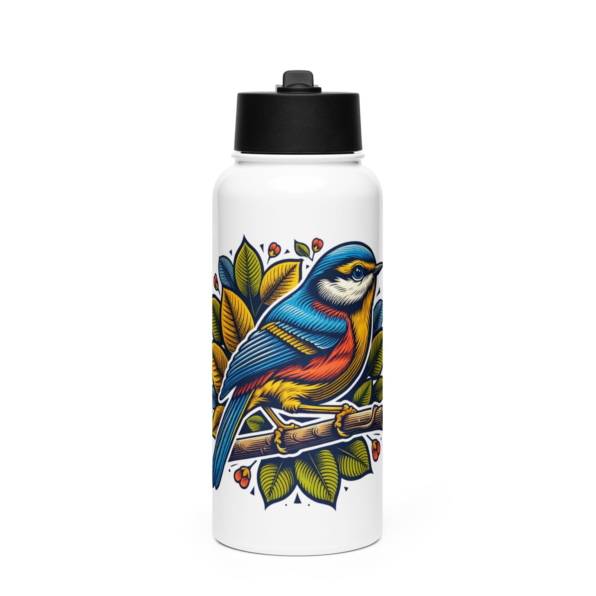 Bird IV Stainless Steel Water Bottle With Straw Lid - Stainless Steel Water Bottle With Straw Lid - Discovery Co.