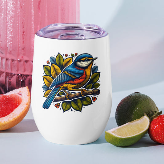 Bird IV Stainless Steel Wine Tumbler - Steel Tumbler - Discovery Co.