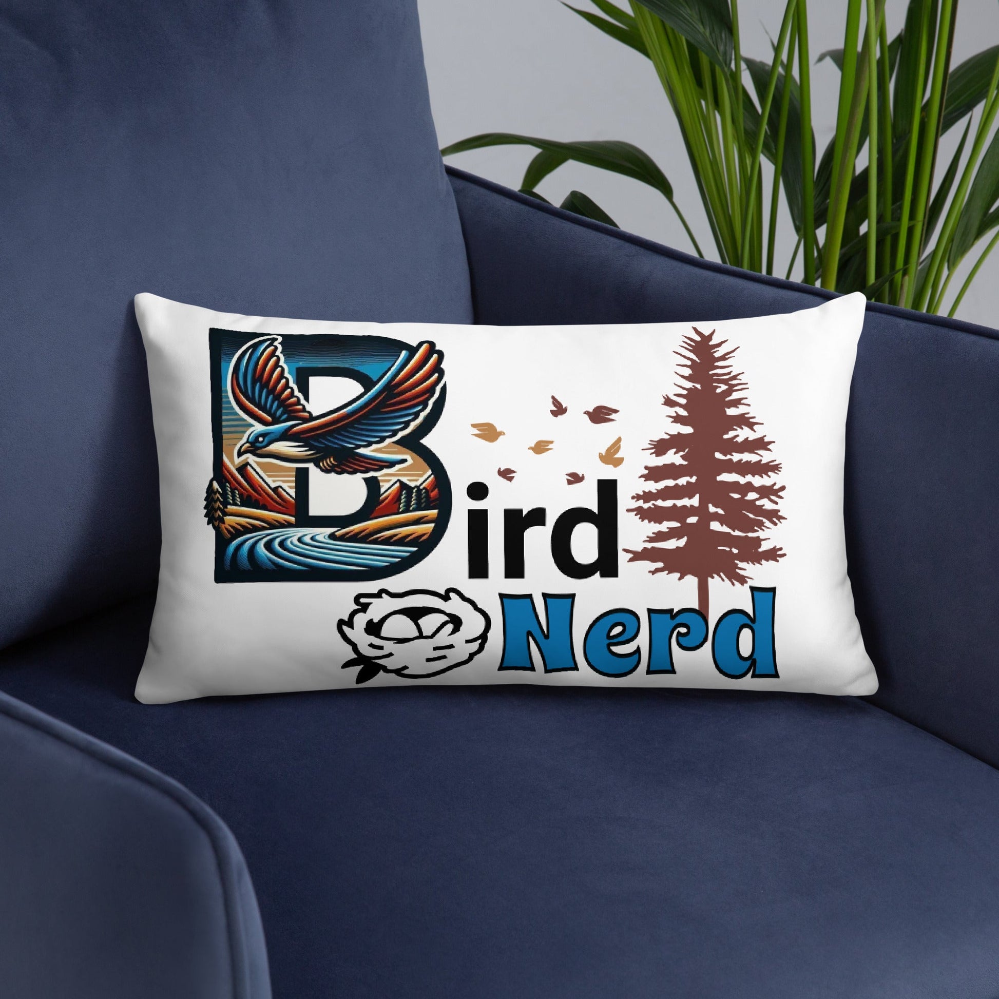 Bird Nerd II Basic Pillow - Pillows - Discovery Co.