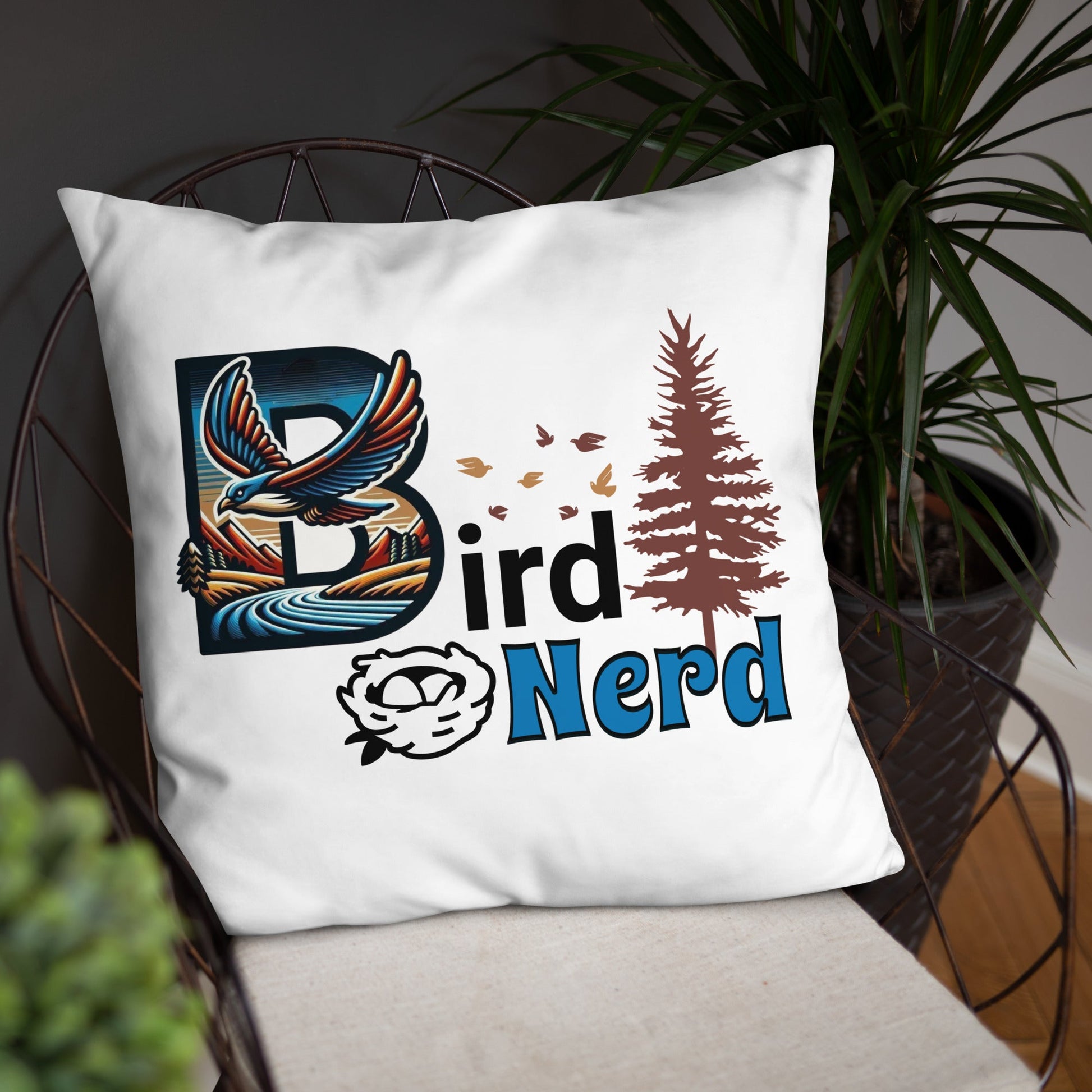 Bird Nerd II Basic Pillow - Pillows - Discovery Co.