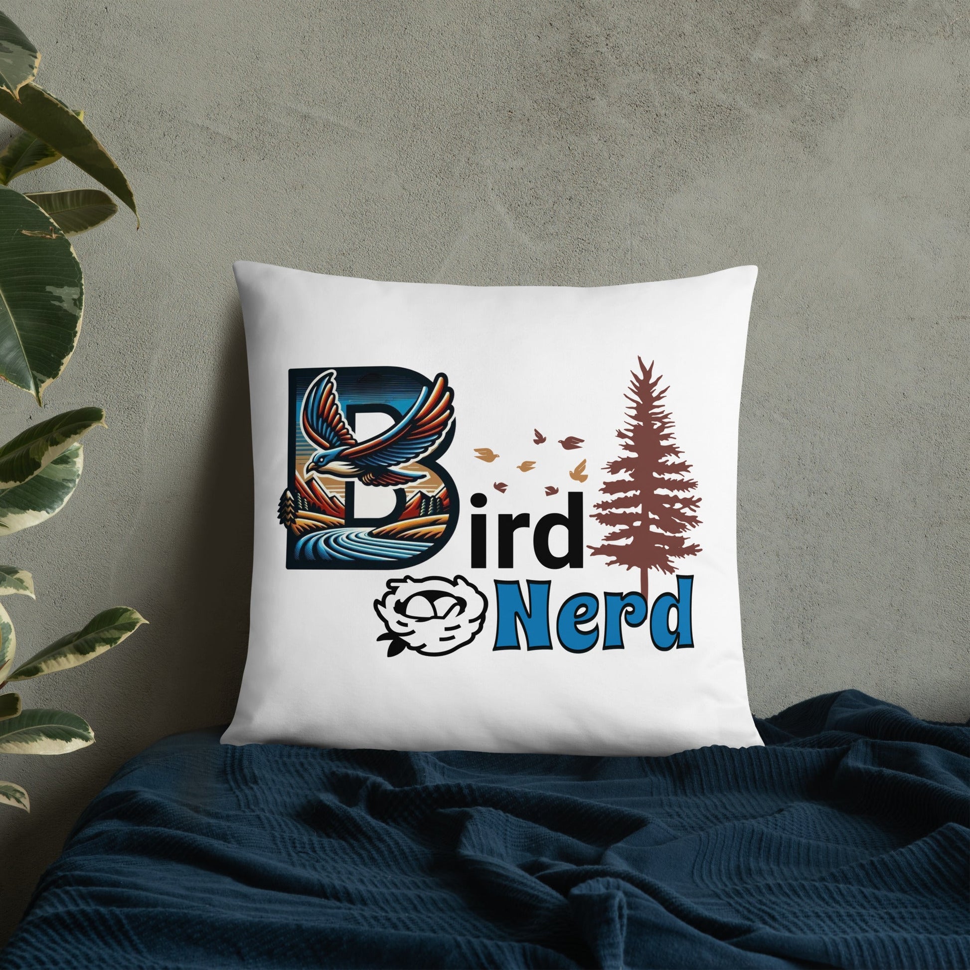 Bird Nerd II Basic Pillow - Pillows - Discovery Co.