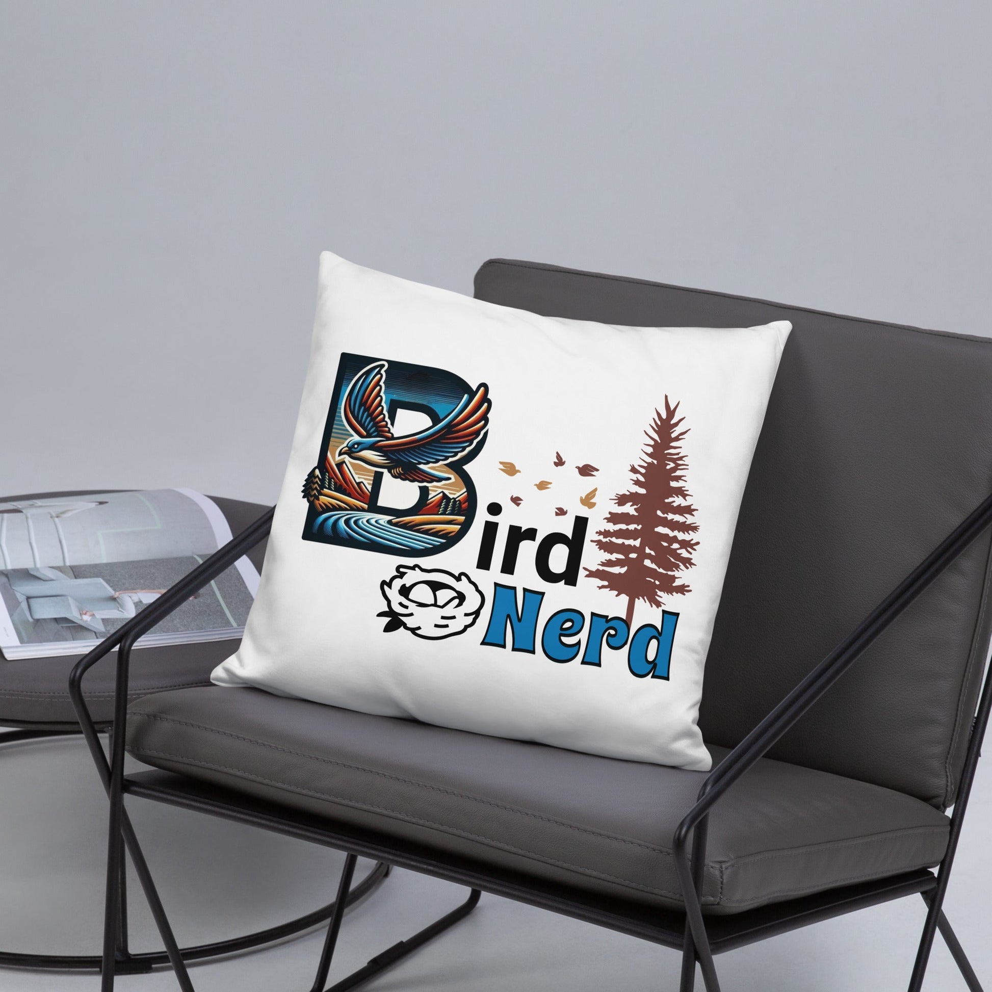 Bird Nerd II Basic Pillow - Pillows - Discovery Co.