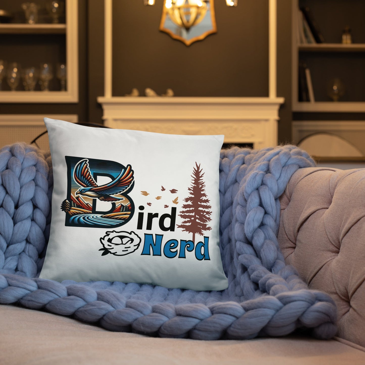 Bird Nerd II Basic Pillow - Pillows - Discovery Co.