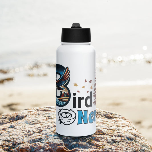 Bird Nerd II Stainless Steel Water Bottle With Straw Lid - Stainless Steel Water Bottle With Straw Lid - Discovery Co.