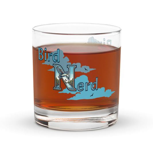 Bird Nerd Rocks Glass - Rocks Glass - Discovery Co.