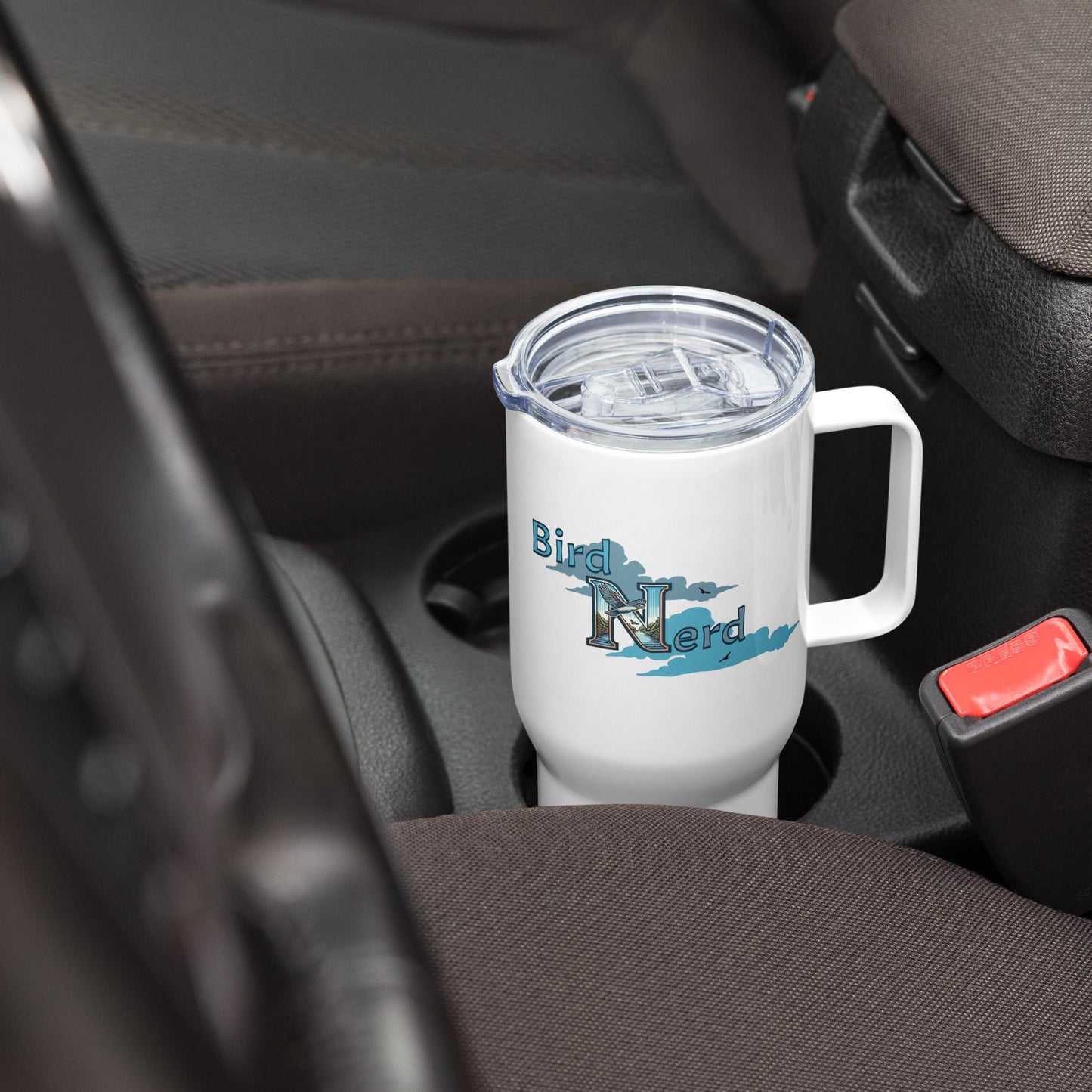 Bird Nerd Travel Mug With Handle (25 oz and 40 oz) - Travel Mug - Discovery Co.