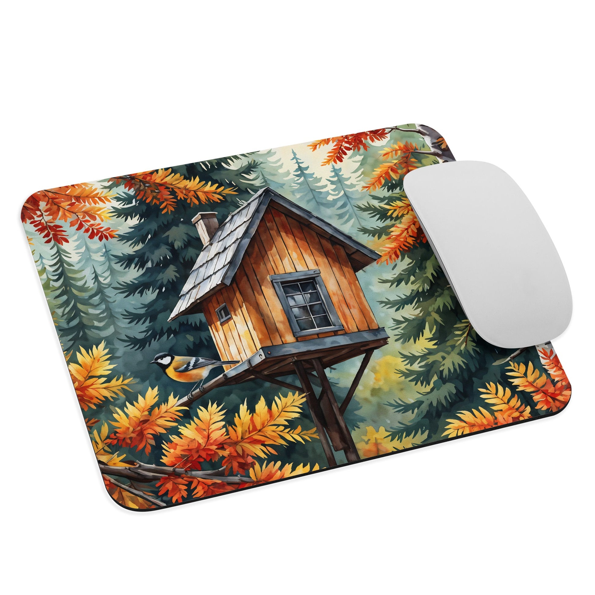 Bird On A Bird House Mouse Pad - Mouse Pads - Discovery Co.