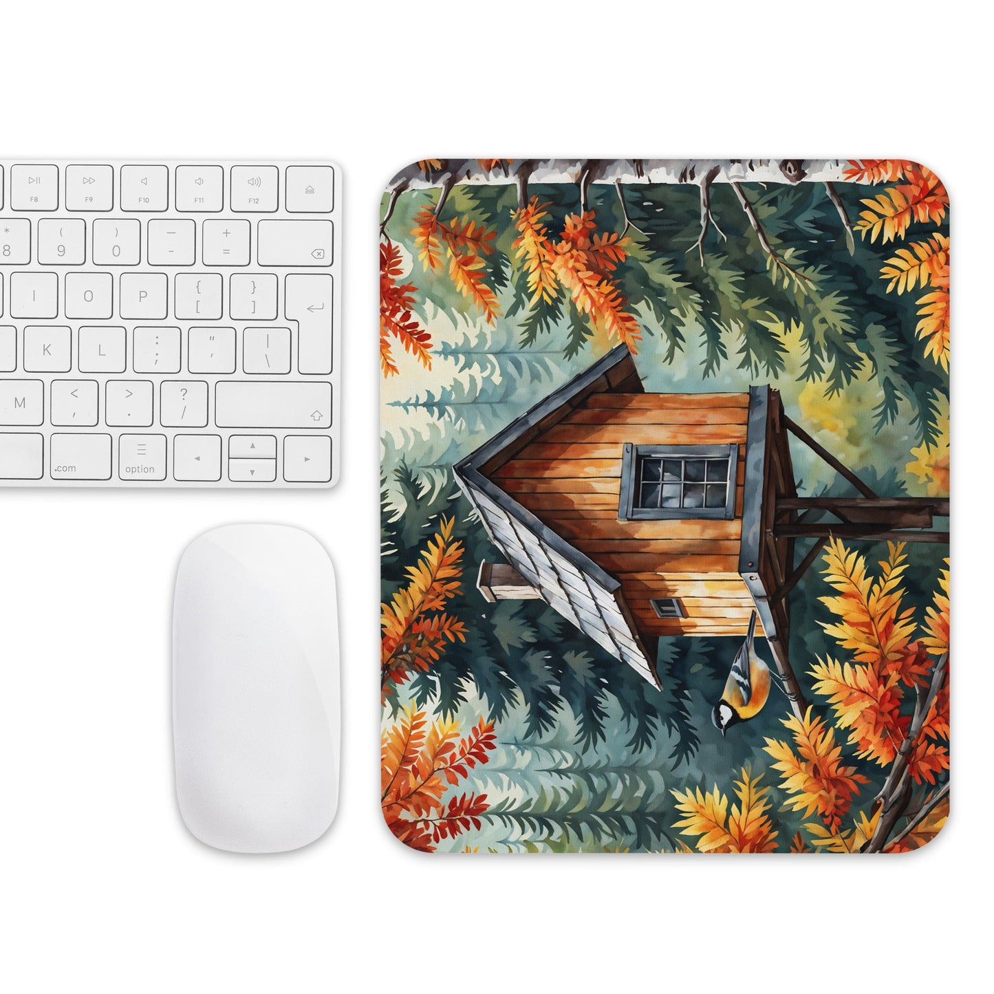 Bird On A Bird House Mouse Pad - Mouse Pads - Discovery Co.