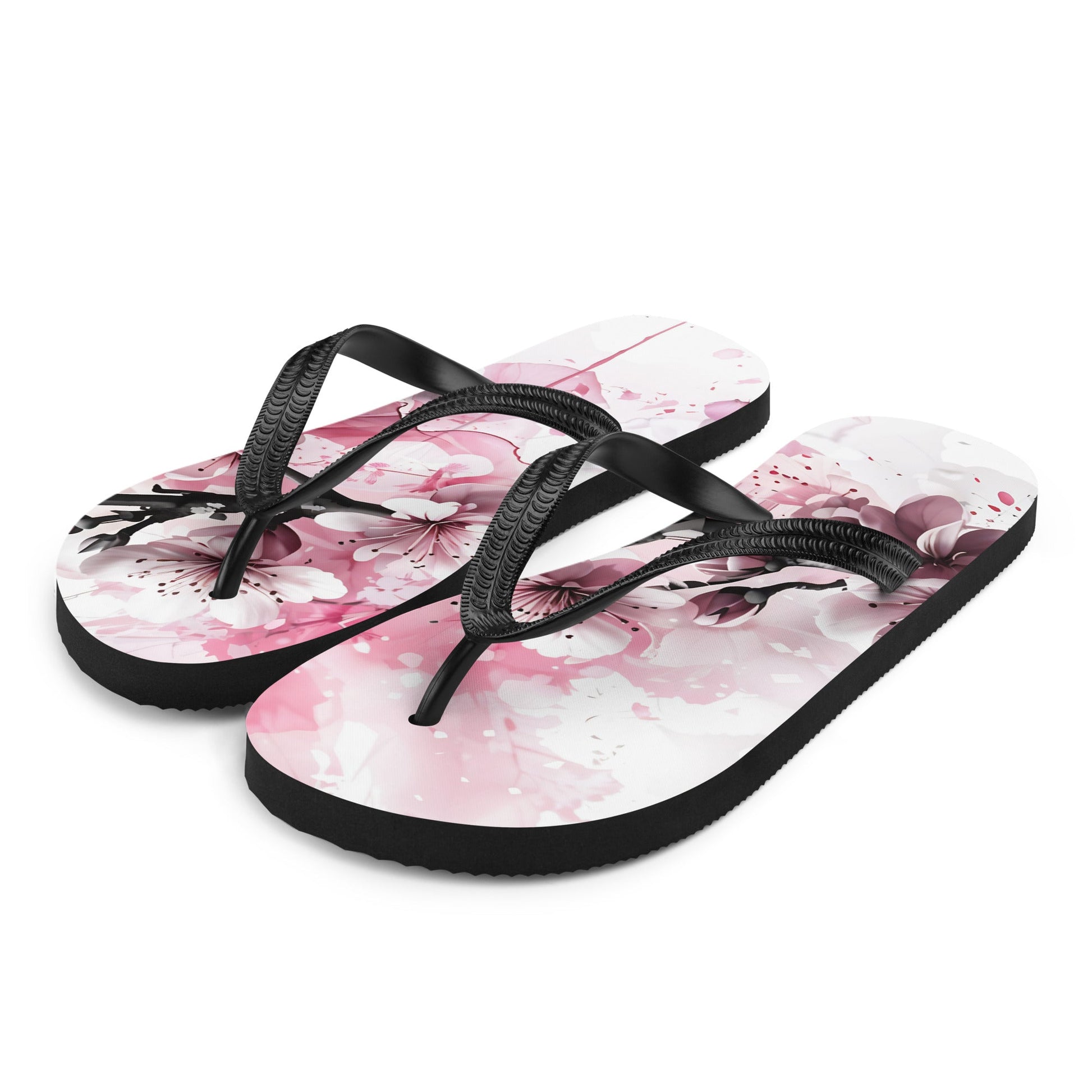 Bird On Cherry Blossom Branch Flip - Flops - Footwear - Discovery Co.