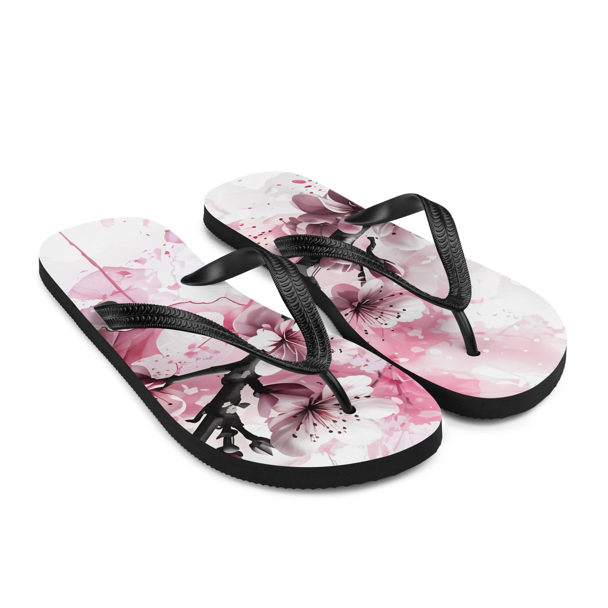 Bird On Cherry Blossom Branch Flip - Flops - Footwear - Discovery Co.