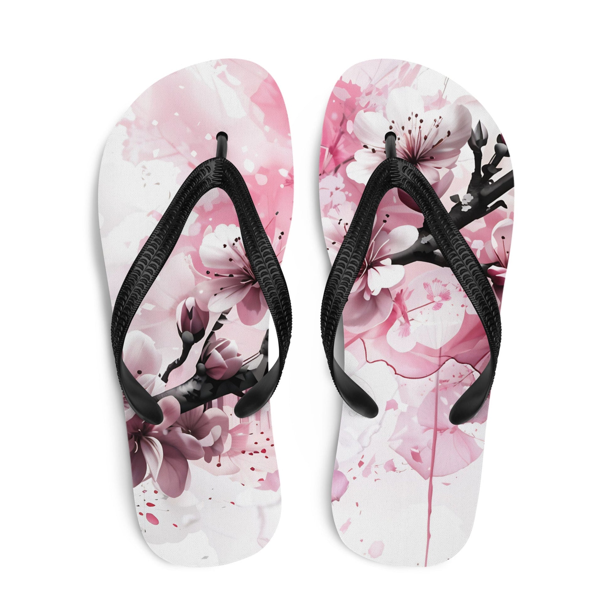 Bird On Cherry Blossom Branch Flip - Flops - Footwear - Discovery Co.