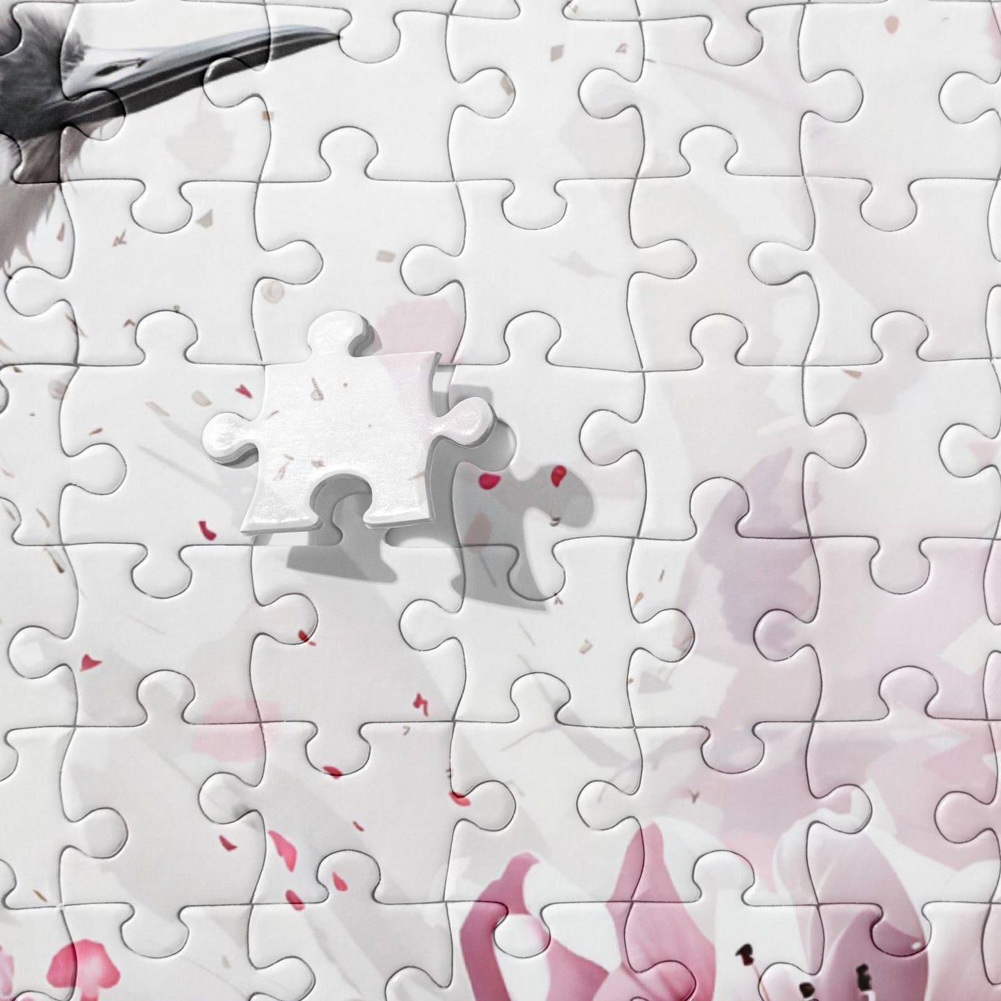 Bird On Cherry Blossom Branch Jigsaw Puzzle - Puzzle - Discovery Co.