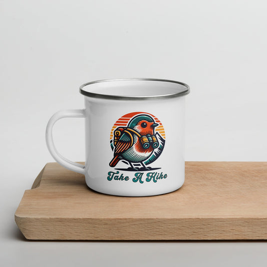 Bird Take A Hike Enamel Mug - Mugs - Discovery Co.