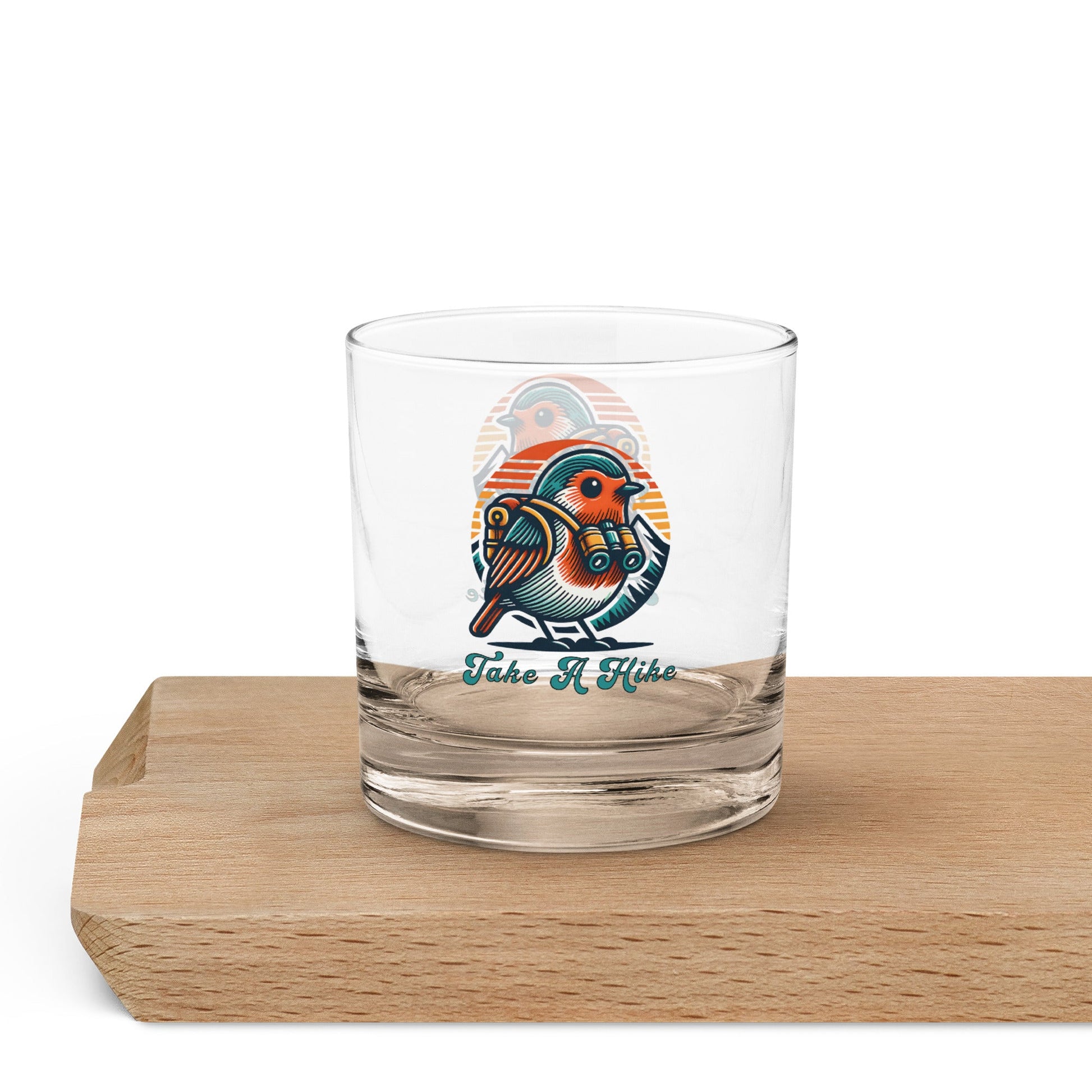 Bird Take a Hike Rocks Glass - Rocks Glass - Discovery Co.