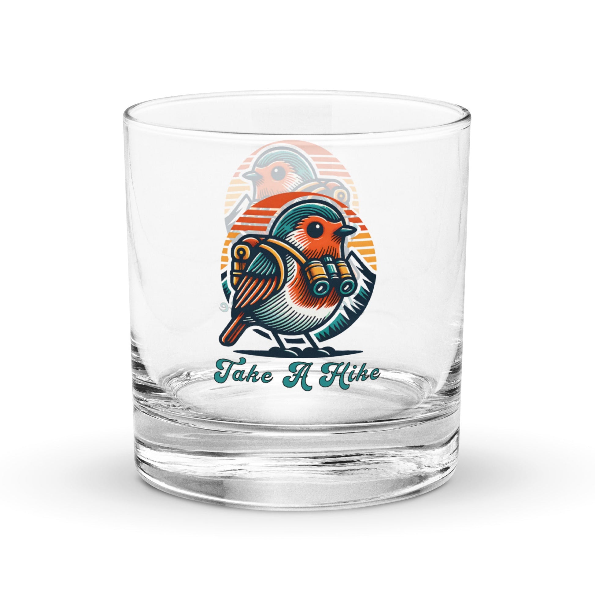 Bird Take a Hike Rocks Glass - Rocks Glass - Discovery Co.