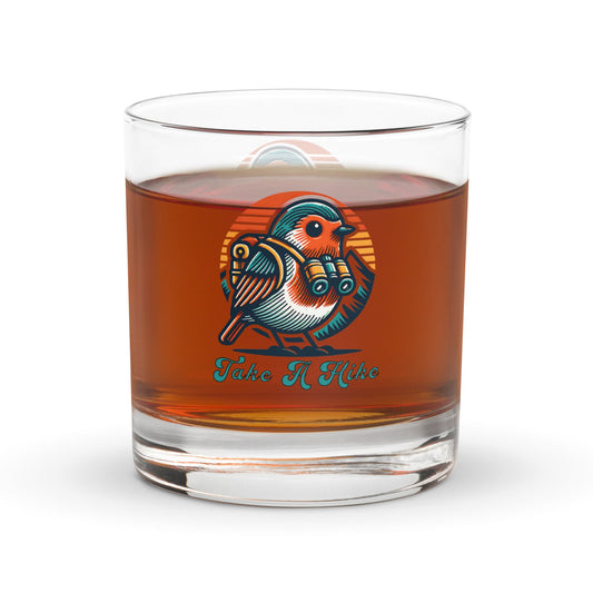 Bird Take a Hike Rocks Glass - Rocks Glass - Discovery Co.