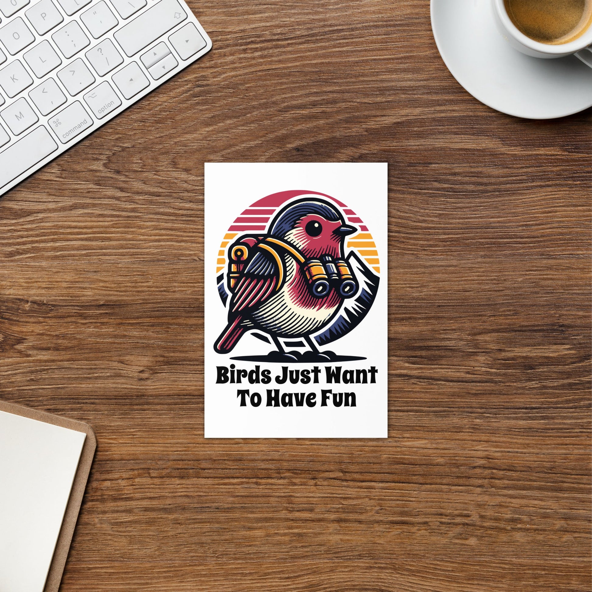 Birds Just Want To Have Fun Greeting Card - Greeting Card - Discovery Co.