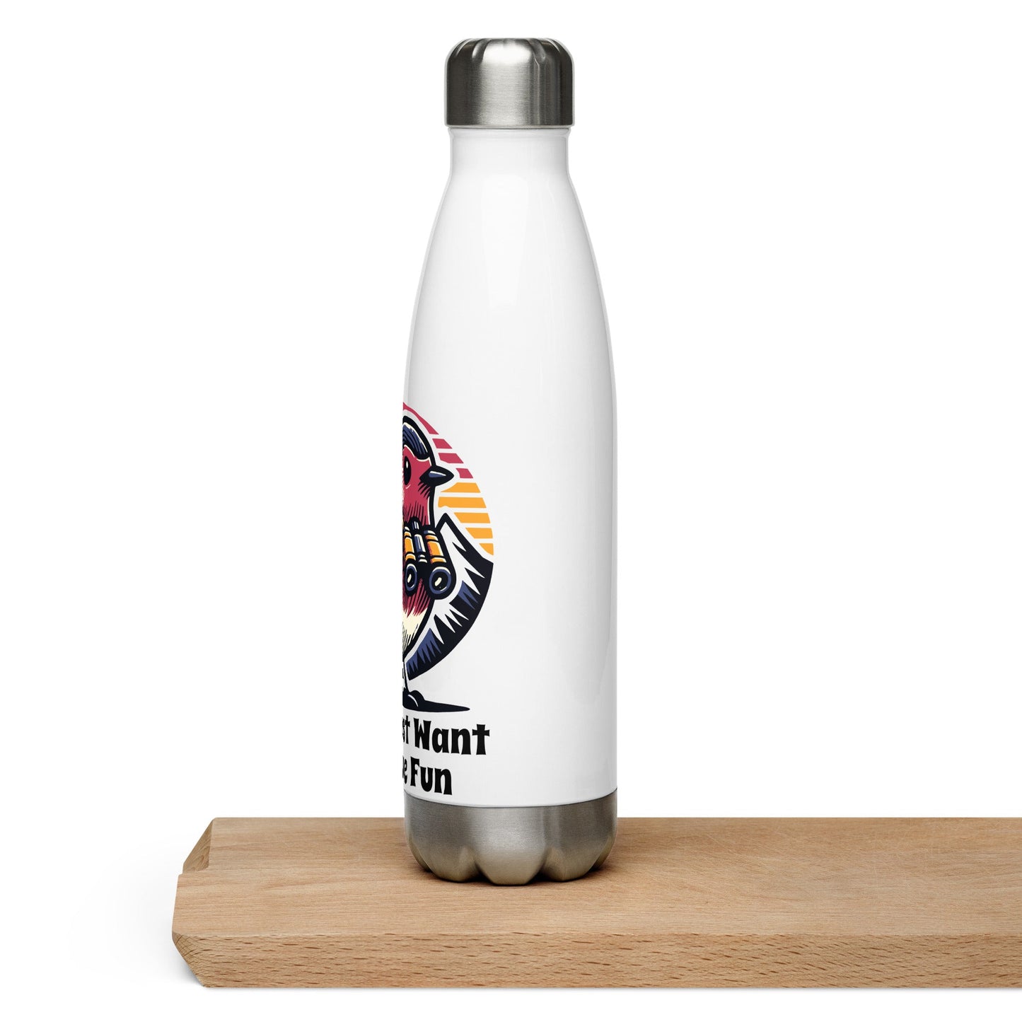 Birds Just Want To Have Fun Stainless Steel Water Bottle - Stainless Steel Water Bottle - Discovery Co.