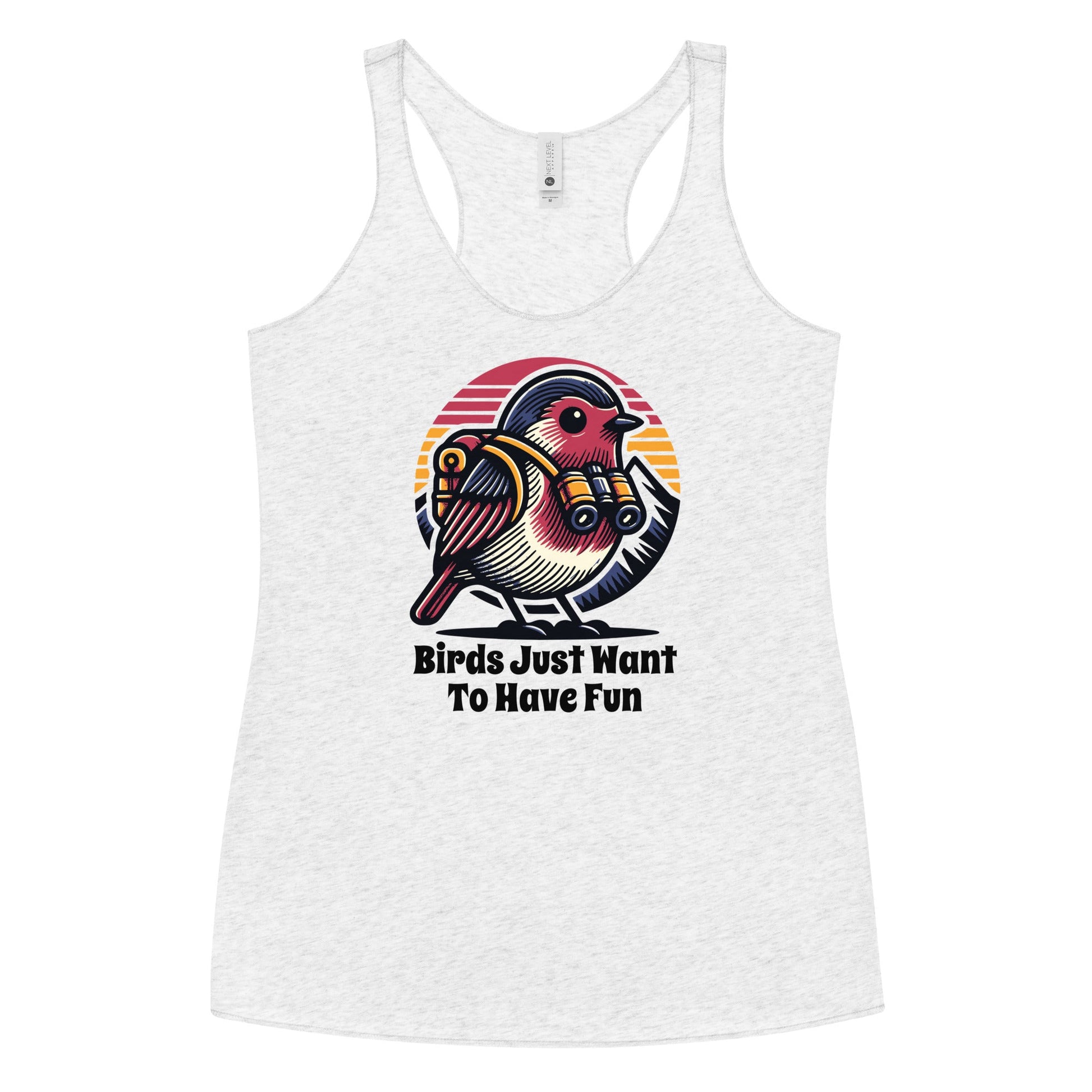 Birds Just Want To Have Fun Women's Racerback Tank - Women's Shirts - Discovery Co.