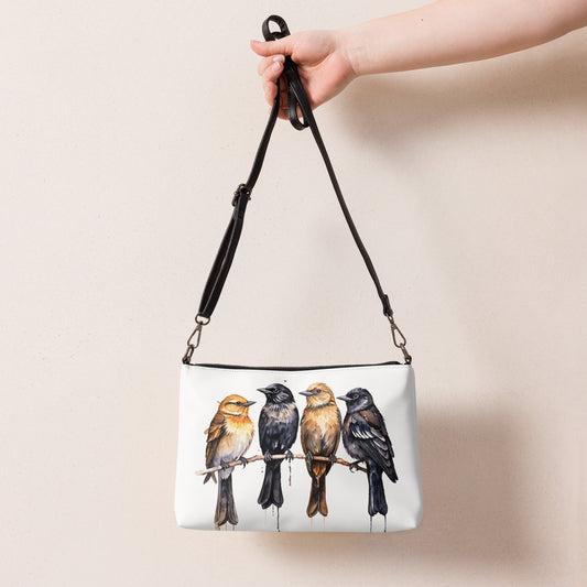 Birds Watercolor Art Crossbody Bag - Crossbody Bag - Discovery Co.