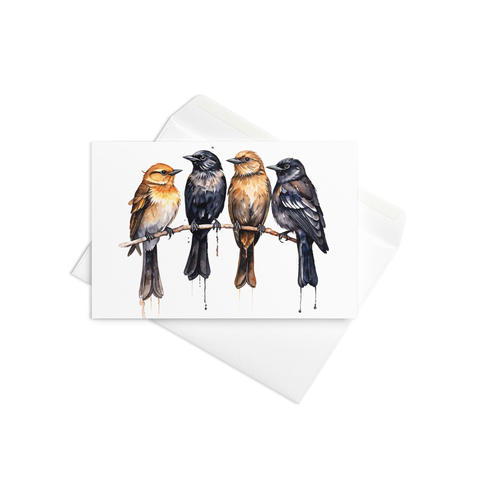 Birds Watercolor Art Greeting Card - Greeting Card - Discovery Co.