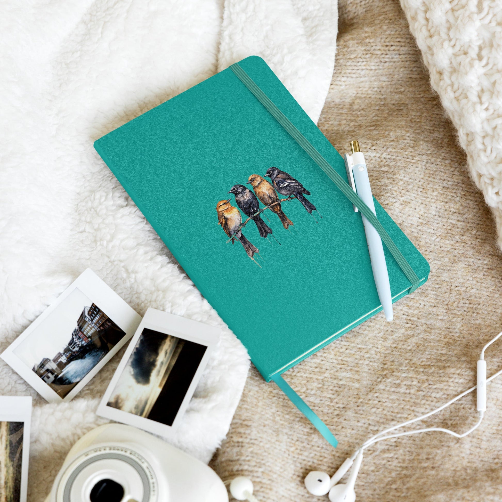 Birds Watercolor Art Hardcover Bound Notebook - Hardcover Bound Notebooks - Discovery Co.