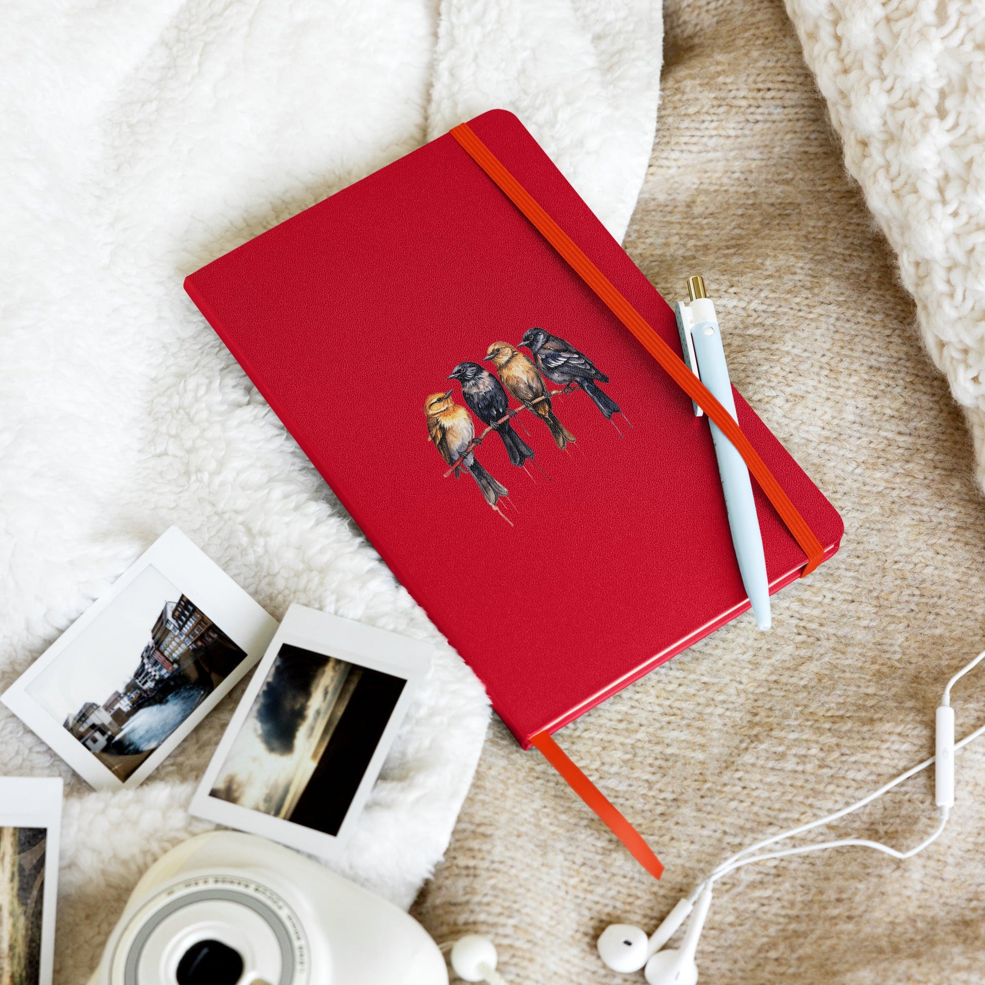 Birds Watercolor Art Hardcover Bound Notebook - Hardcover Bound Notebooks - Discovery Co.