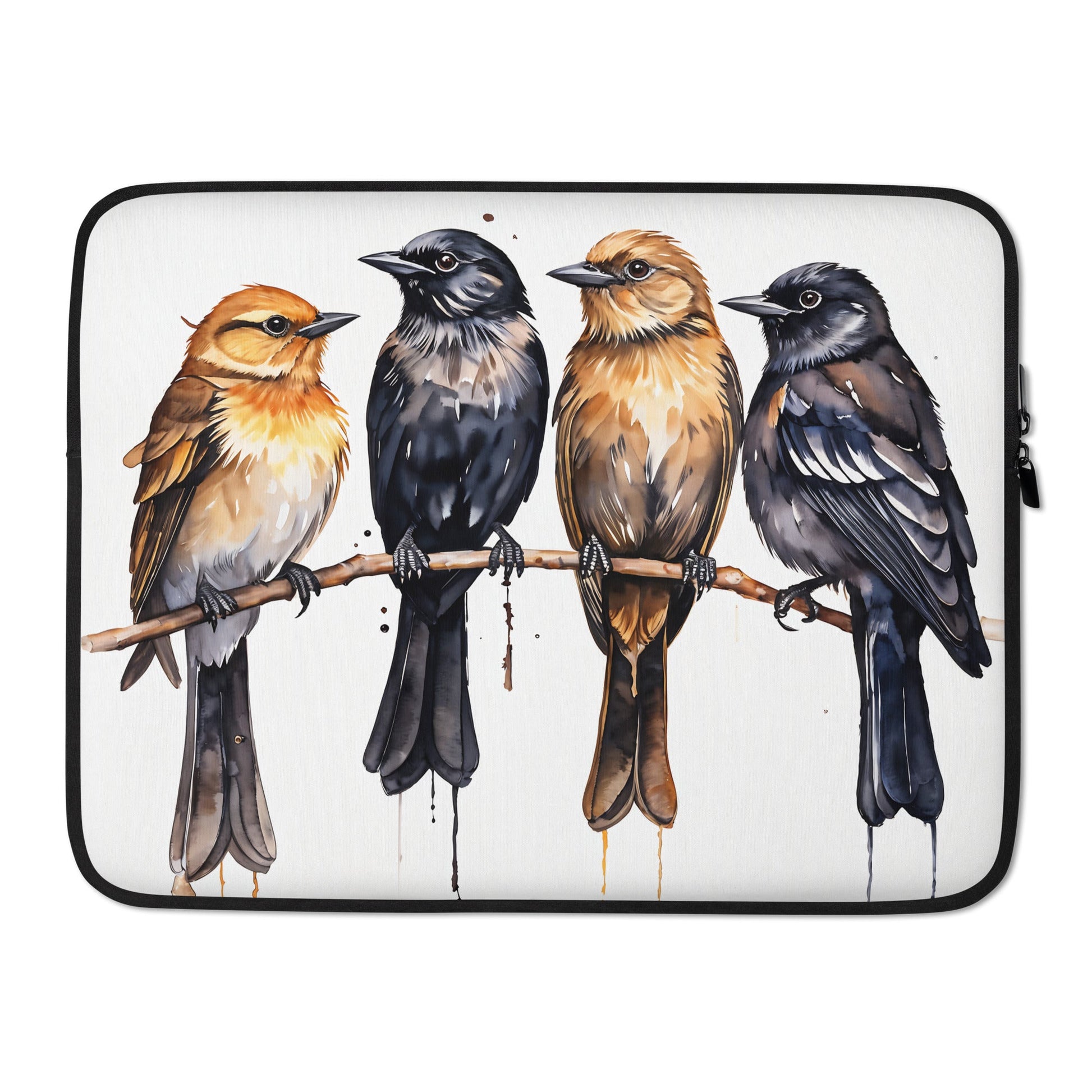 Birds Watercolor Art Laptop Sleeve - Laptop Cases - Discovery Co.