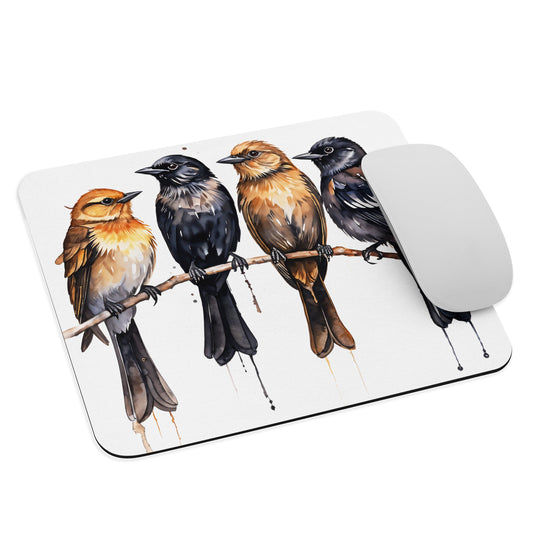 Birds Watercolor Art Mouse Pad - Discovery Co.