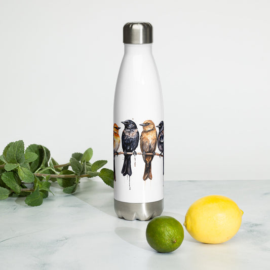 Birds Watercolor Art Stainless Steel Water Bottle - Stainless Steel Water Bottle - Discovery Co.