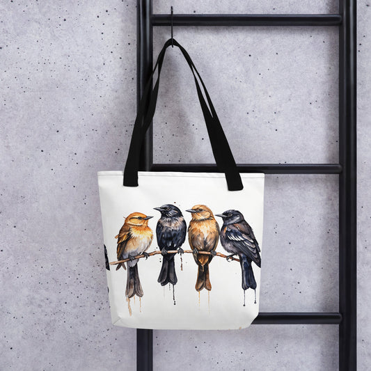 Birds Watercolor Art Tote Bag - Tote Bags - Discovery Co.